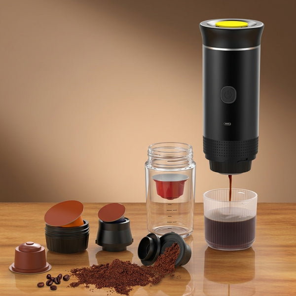 One button, instant fresh coffee